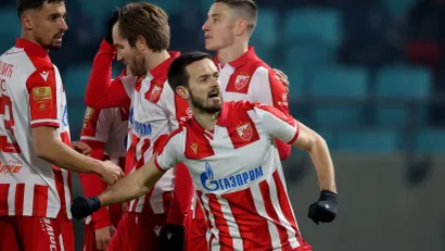 Slavlje fudbalera Crvene zvezde (©Star Sport)