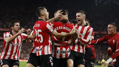 Slavlje fudbalera Atletik Bilbaa (©Reuters)