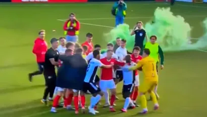 Tuča tokom prošlog meča (©Twitter)