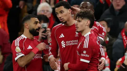 Salah, Ekitike i Kerkez (©Reuters)