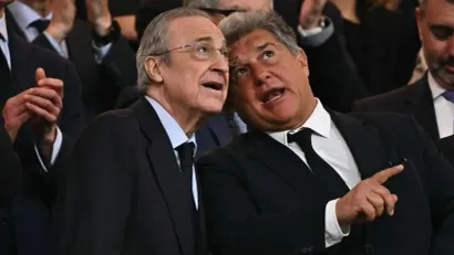 Florentino Peres i Đoan Laporta (©AFP)