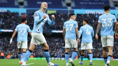 Haland slavi 103. gol u Premijer ligi (©Reuters)