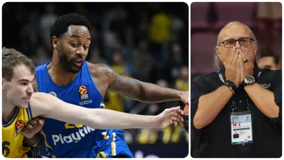 Levi Rendolf i Aleksandar Džikić (©Reuters)