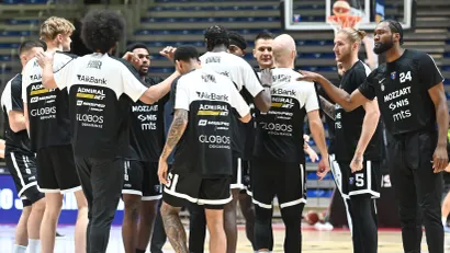 Košarkaši Partizan Mozzart Beta (©MN Press)