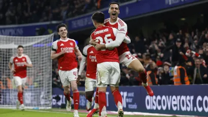 Slavlje fudbalera Arsenala (©Reuters)