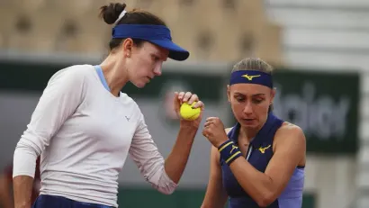 Ana Danilina i Aleksandra Krunić (©Guliver image - AP Photo/Lindsey Wasson)