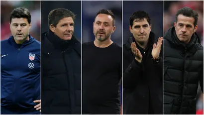 Poketino, Glazner, De Zerbi, Iraola, Silva (©Reuters)