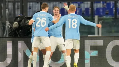 Slavlje fudbalera Lacija (Gulliver, ©AP Photo/Gregorio Borgia)