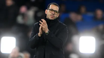 Trener Čelsija Lijam Rosenior (©Reuters)