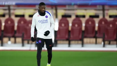 Usman Dembele na treningu Parižana (©AFP)