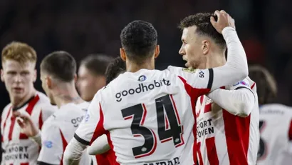 Slavlje PSV-a (©AFP)