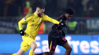 Aleksa Amanović protiv Čelsija (©Reuters)