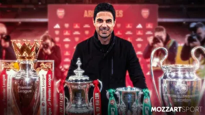 Mikel Arteta daje savete igračima Arsenala (©Reuters)