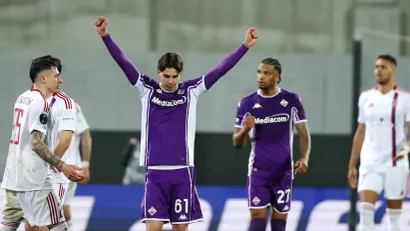 Fudbaleri Fjorentine protiv Rakova (©Reuters)