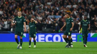 Erling Haland i drugovi u nemogućoj misiji (©Reuters)