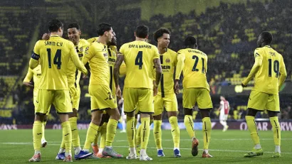 Slavlje fudbalera Viljareala (©Reuters)