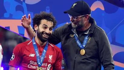 Mo Salah i jirgen Klop (©Reuters)