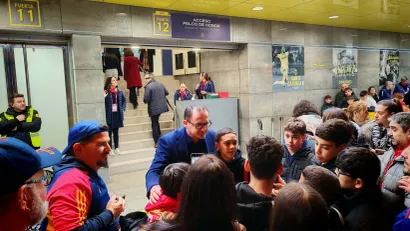 Predrag Mijatović na VIP ulazu stadiona (©Mozzart Sport)