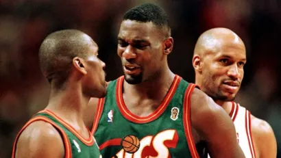 Geri Pejton, Šon Kemp i Ron Harper (©AFP)