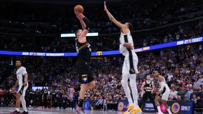 Detalj koji je rešio pobednika, Jokićev "Sombor Shuffle" preko Vembija (©AFP)