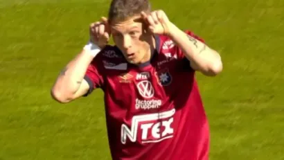 Strelac prvog gola Ergritea Anton Andreason (©YouTube)