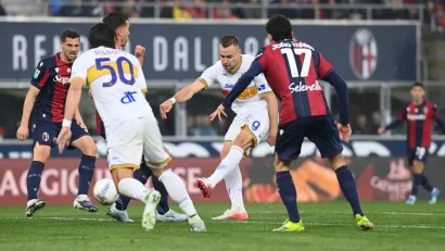 Nikola Štulić šutira (Gianluca Ricci/Guliver)