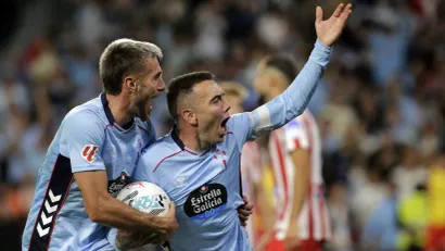 Oskar Mingeza i Jago Aspas (©Reuters)