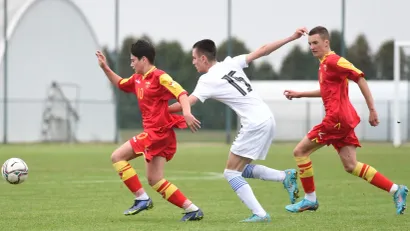 Petar Ražnatović dok je igrao za U15 selekciju Crne Gore (©MN Press)