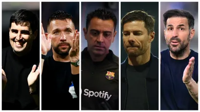 Iraola, Farioli, Ćavi, Alonso i Fabregas (©AFP, ©Reuters)