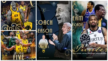 Ovogodišnji i decenijski laureati Lige šampiona (©FIBA Basketball)