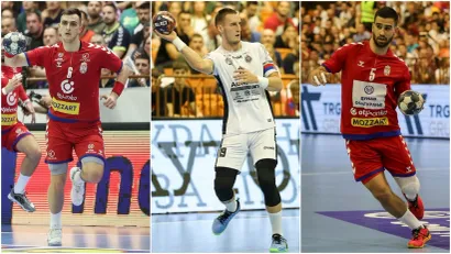 Uroš Borzaš, Nikola Zečević i Miloš Kos (©Starsport)