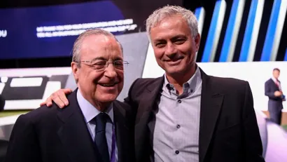 Florentino Perez i Žoze Murinjo još 2019. (©AFP)