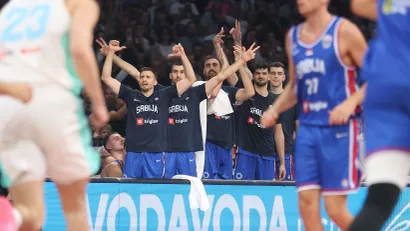 Aleksa Avramović, Ognjen Dobrić, Nikola Milutinov i Tristan Vukčević (©MN Press)