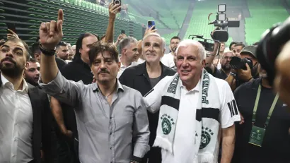 Dimitris Janakopulos i Željko Obradović (Foto: Starsport)
