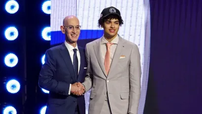 Adam Silver i Kiton Vagler (©AFP)
