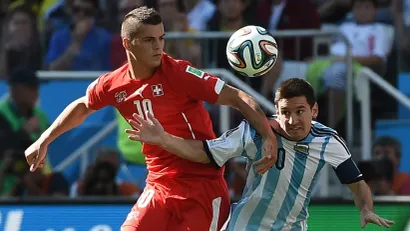 Granit Džaka i Lionel Mesi na Mundijalu pre 12 godina (©AFP)
