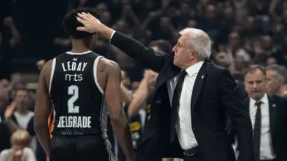 Zek Ledej i Željko Obradović (© Starsport)