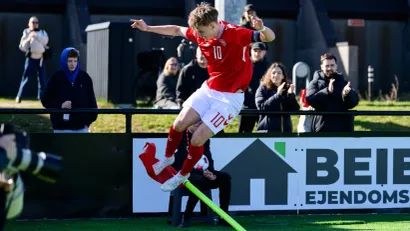 Mikel Bro Hansen u dresu omladinske repreezentacije Danske (©Guliver/xGonzalesxPhoto DennisxJacobsenx)