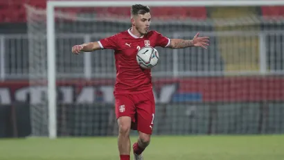 Damjan Pavlović u dresu reprezentacije Srbije (©Starsport)
