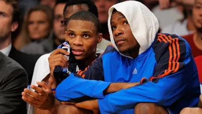 Rasel Vestbruk i Kevin Durant (©AFP)