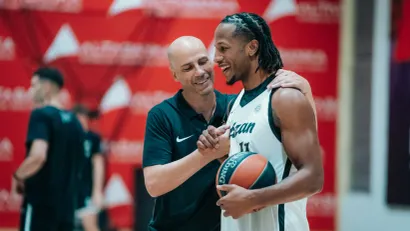 Đoan Penjaroja i Lamar Stivens (Foto: KK Partizan)