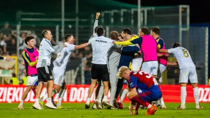 Igrači Hajduka slave plasman u LK (Foto: Guliver/Gleb Soboliev)