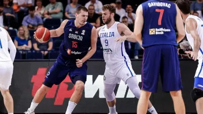 Iz arhive: Jokić i Meli na Evrobasketu 2022. (©MN Press)