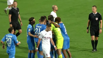 Fudbaleri Voždovca proslavljaju gol za 1:1 (©YouTube)