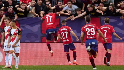 Ante Budimir proslavlja gol protiv Rajo Valjekana (©Guliver)