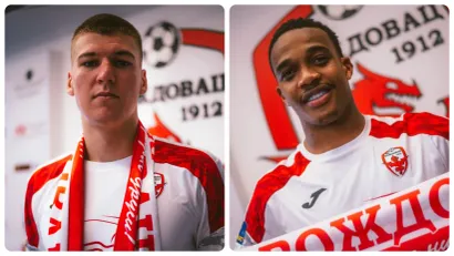 Miloš Jović i Džošua Zimerman (©Facebook/FK Voždovac)