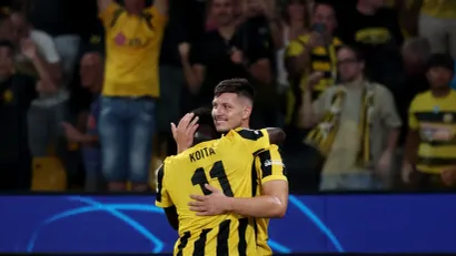 Luka Jović i Abubakari Koita (©Reuters)