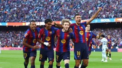 Žil Kunde, Lamin Jamal, Entoni Gordon i Rodri (©Reuters)