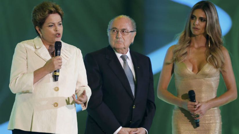 "Dilma Rusef, Sep Blater i Fernanda Lima"