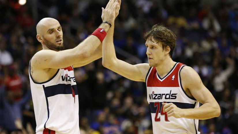 "Marsin Gortat i Jan Veseli u dresu Vašingtona"